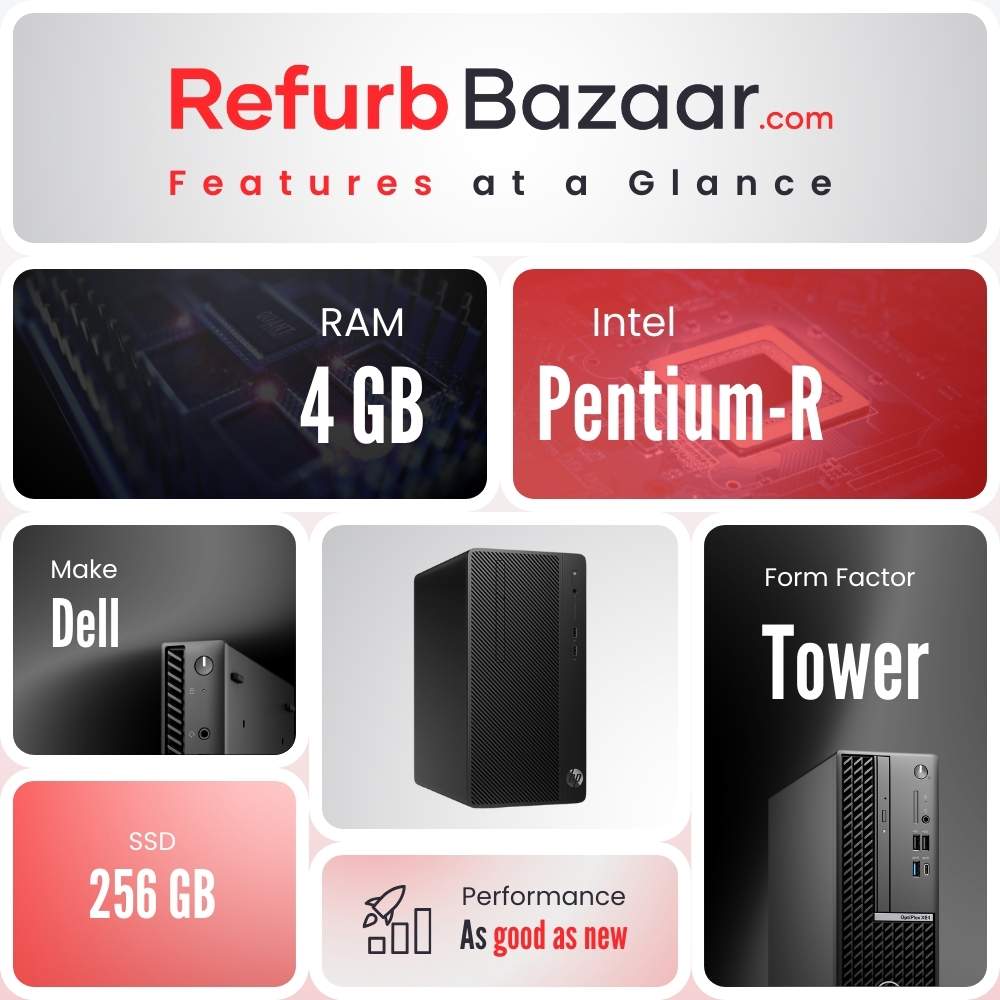 DELL OptiPlex 3020 SFF Intel Pentium R G3220 4 GB DDR3-SDRAM 256GB